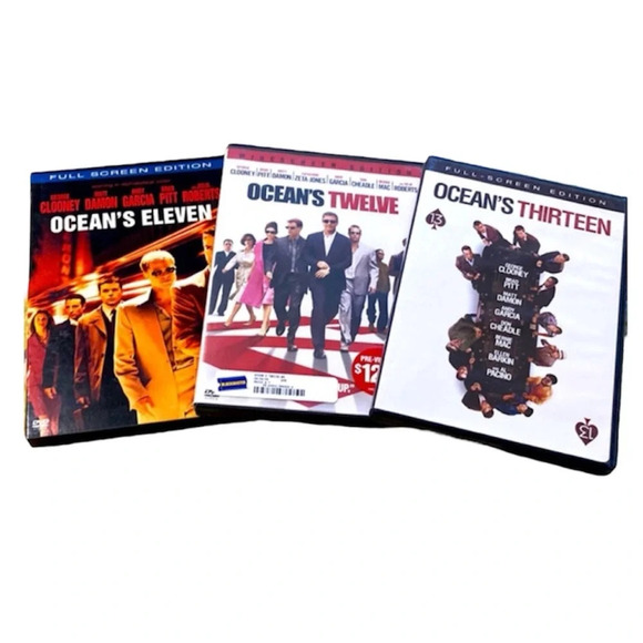 Warner Bros. Other - Ocean’s Trilogy 11/12/13 used DVD’s‎ Great condition
